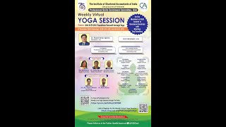 Weekly Virtual Yoga Sessions for the Members of ICAI located in Overseas Locations [upl. by Aden169]