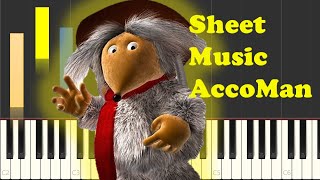 Wombles Theme Song Piano Sheet Music [upl. by Melnick99]