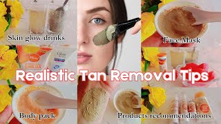 How to remove Sun tan at homeDetan Face amp Body maskWhitening drinkstan removal Remedies [upl. by Ahola920]