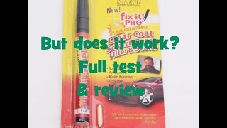 How to use a DupliColor touchup paint pen Scratch Fix All in one [upl. by Norford25]