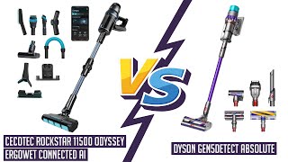 🧹 CECOTEC ROCKSTAR 11500 ODYSSEY ERGOWET CONNECTED AI VS DYSON GEN5DETECT ABSOLUTE [upl. by Hasheem785]