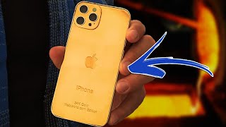 Dünyada İlk iPhone 13’ü Altın Kaplattık ve Bit Pazarında Satmaya Çalıştık [upl. by Rafter904]