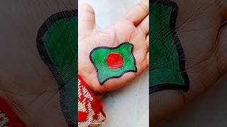 How to draw Bangladesh flag 🇧🇩🥰drawing viralshort shorts [upl. by Amehr]