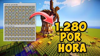 🫵​Como hacer una Granja de Trigo 🌱 en Minecraft [upl. by Zelten]