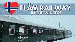 Flåm Railway in Winter Norways World Famous Train Journey in Winter [upl. by Yatnahs209]