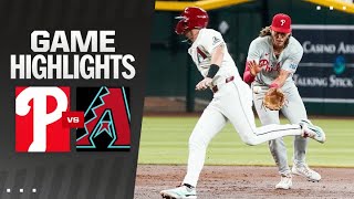 Phillies vs Dbacks Game Highlights 81124  MLB Highlights [upl. by Alarick]