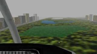 Flight Simulator 98 Between New Yorks Buildings [upl. by Lotty]