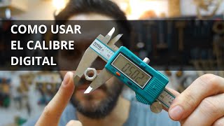 Como usar el calibre vernier pie de rey digital [upl. by Kisor849]