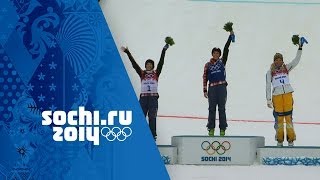 Freestyle Skiing  Ladies Ski Cross  Thompson Wins Gold  Sochi 2014 Winter Olympics [upl. by Lasonde]