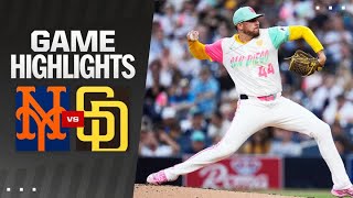 Mets vs Padres Game Highlights 82324  MLB Highlights [upl. by Aryamoy]