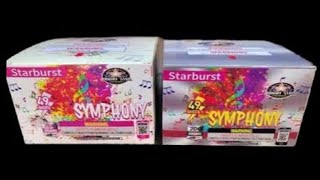 Starburst Symphony x 2 by Bright Star Fireworks  49 Shots [upl. by Guenevere313]