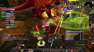 WoW Classic SoD fury warrior pve Blackwing Lair Vaelastrasz the Corrupt 3 trial kill 2 [upl. by Aelanej]