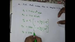 calculation of pressure temperature and density at stagnation pointCompressible flow rk bansal Q8 [upl. by Waal]