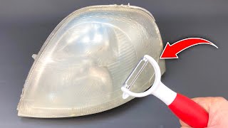 Genius Method Clean Your Faded Headlights Like Crystal in 5 Minutes [upl. by Hardy390]