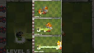 Plants vs Zombies 2 Mega Gatling Pea Level 15Max level Powerup pvz2 shorts [upl. by Aliam]