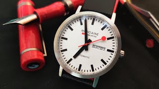 Mondaine Classic Automatic Day Date Watch Review [upl. by Winsor]