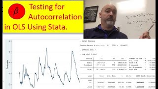 Stata Tutorial Testing for Autocorrelation Pt 1 [upl. by Archibold]