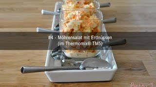 4  Möhrensalat mit Erdnüssen im Thermomix® TM5 [upl. by Balf]