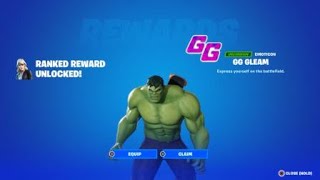 Fortnite Emoticon GG GLEAM Ranked Reward at 3050 [upl. by Iives192]