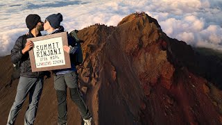 MOUNT RINJANI VOLCANO HIKE 2024  Lombok Indonesia 🇮🇩 [upl. by Calvin524]