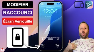 Comment Modifier les Raccourcis de lÉcran Verrouillé  iPhone  iPad  iOS 18 [upl. by Atteloc345]