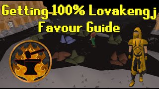 OldSchool Runescape  Getting 100 Lovakengj Favour Guide [upl. by Leeth]