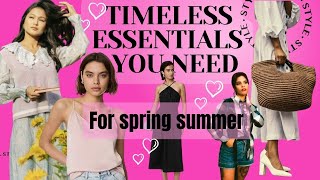 SPRING SUMMER WARDROBE STAPLES A STYLING GUIDE FOR WOMEN [upl. by Natelson]