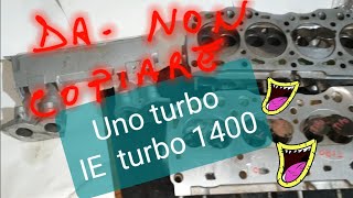 Fiat uno turbo 1400 ie  Fase di controllo è lavorazione condotti testata  modifiche rivalutate [upl. by Alyda709]