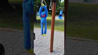 Poppy Playtime Huggy Wuggy hangs on the playground in the park [upl. by Vardon]