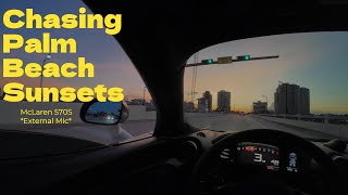 McLaren 570S POV South Florida Sunsets and Boost [upl. by Asatan926]