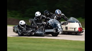 AHRMA Sidecar Racing  2022 Barber Vintage Festival  Saturday October 8th [upl. by Arhsub394]