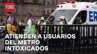 Usuarios del Metro Resultan Intoxicados por Humo en la Línea 2 [upl. by Iuqcaj]