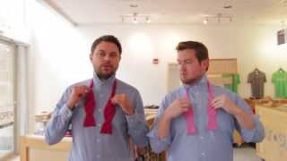 How to Tie the Perfect Bow Tie  Lessons from a Mens Shop [upl. by Terrell]