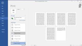 How to Print a Multiple Pages on One Page in Word [upl. by Daniela972]