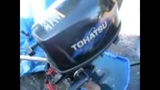 Tohatsu 4hp outboard 4 stroke [upl. by Anitsyrk146]