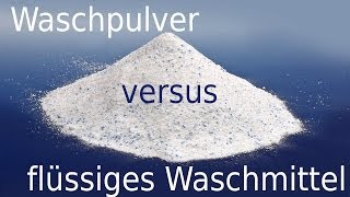 Richtig Wäsche waschen  Waschpulver gegen flüssiges Waschmittel [upl. by Chenee]