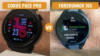 Coros Pace Pro VS Garmin Forerunner 165 [upl. by Sillig]