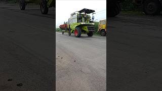 Dhol nagadaharyanaharvest harvesting harvester long highway road machine shorts viralvideo [upl. by Veron]