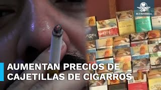 Esto cuestan las cajetillas de cigarros tras aumento al IEPS en 2024 [upl. by Ynffit]