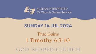 EV Church  1030am Auslan Online Service  Sun 14 July 2024 [upl. by Lemra]