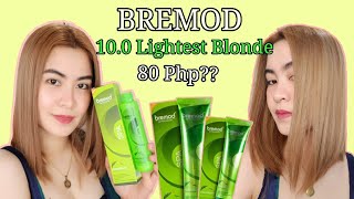 bremodhaircolorlightestblonde Bremod Hair color review Lightest Blonde 100Philippines [upl. by Norraf]