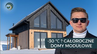 30 ℃ mrozu  Całoroczny Dom Rodzinny Modułowy Stan deweloperski plus 70 m2 na zgłoszenie [upl. by Schaper445]