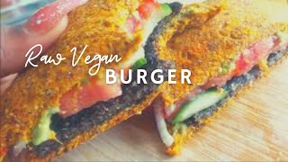 Raw Vegan Challenge Day 7  How to Make Raw Vegan Burger  Korenn Rachelle [upl. by Aldora125]