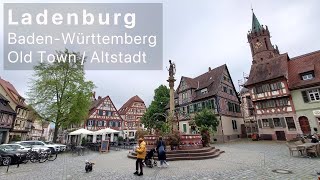 City Walk LADENBURG  OLD TOWN  Altstadt  BadenWürttemberg [upl. by Lancey]