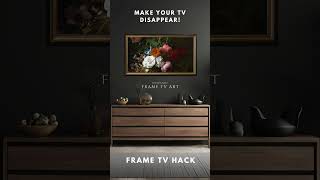 FREE floral art screensaver for your TV Easy Frame TV hack frametv screensaverfortv budgetdecor [upl. by Nosnhoj]