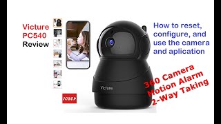 Victure PC540 1080P Wireless Security Camera Motion Detection Review and configuration [upl. by Terryl]