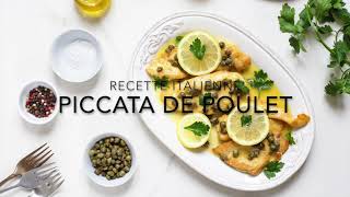 Piccata de poulet au citron une délicieuse recette italienne minute [upl. by Isherwood977]