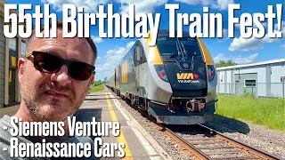 Casselman ON Siemens Venture Trainset amp Soon to Retire Renaissance Cars viarail trains railfan [upl. by Southworth537]