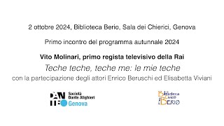 Incontro con Vito Molinari primo regista televisivo della Rai [upl. by Fricke]