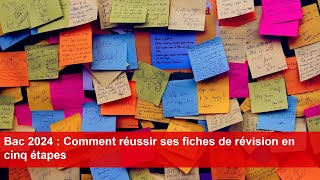 Bac 2024  Comment réussir ses fiches de révision en cinq étapes [upl. by Airbas368]